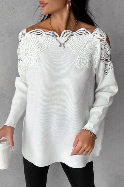 Tops casuales de cuello redondo con parches ahuecados y sólidos