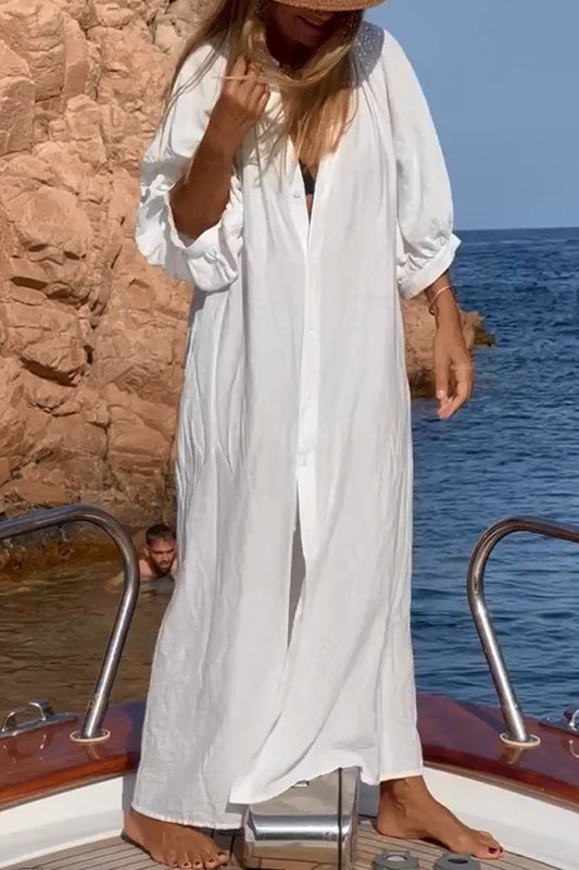 Traje de baño con bolsillos sólidos Vacation Simplicity