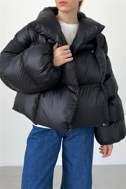 Cárdigan informal liso con cuello y capucha (4 colores)