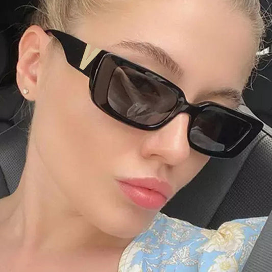 Gafas de sol informales de uso diario con parches sólidos