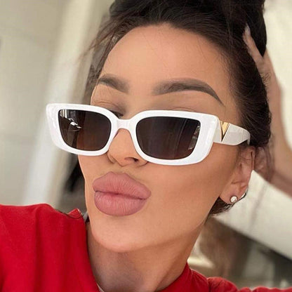 Gafas de sol informales de uso diario con parches sólidos