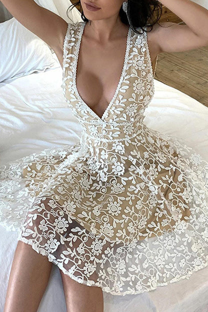 Vestidos de princesa sexys con cuello en V y patchwork sólido