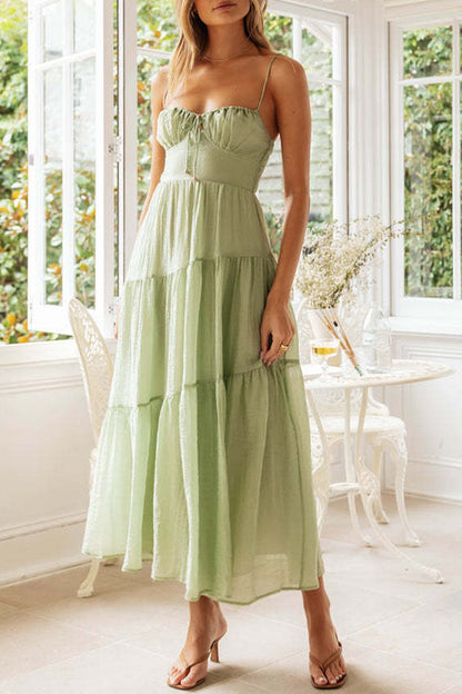 Vestidos con falda de cintura doblada, de patchwork liso y sencillos y sexys