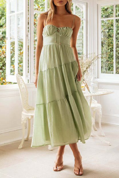 Vestidos con falda de cintura doblada, de patchwork liso y sencillos y sexys