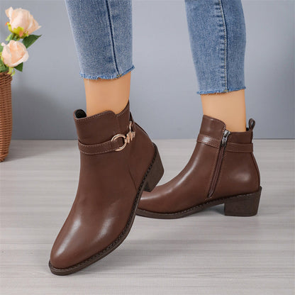 Casual Patchwork Pointed Comfortable Out Door Shoes (Heel Height 1.97in)