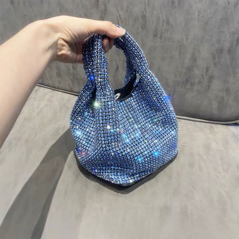 Bolsos elegantes de celebridades con cadenas sólidas y lentejuelas y diamantes de imitación (5 colores)