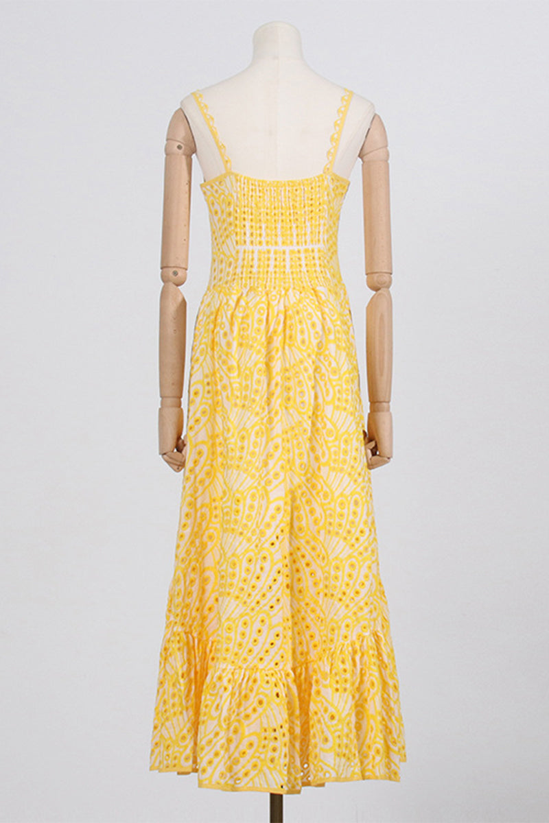 Vestido elegante y dulce con cuello cuadrado, de patchwork, liso y ahuecado (4 colores)