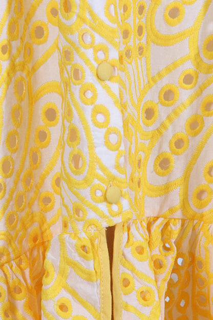 Vestido elegante y dulce con cuello cuadrado, de patchwork, liso y ahuecado (4 colores)