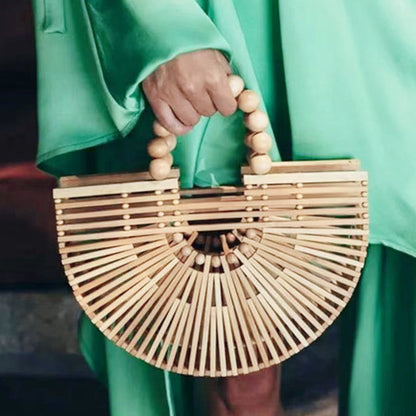 Bolsos casuales de tejido patchwork de color sólido