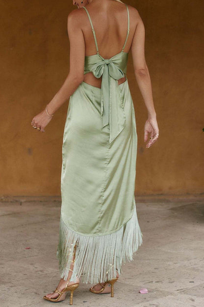 Vestido sexy de vendaje sólido asimétrico sin tirantes irregulares