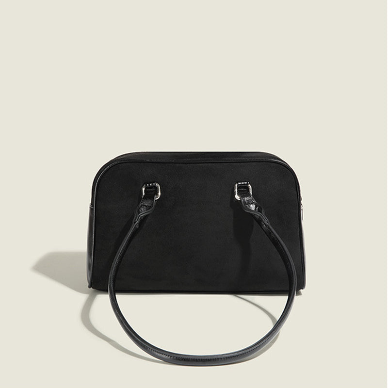 Bolsos casuales vintage con cremallera y bolsillos sólidos