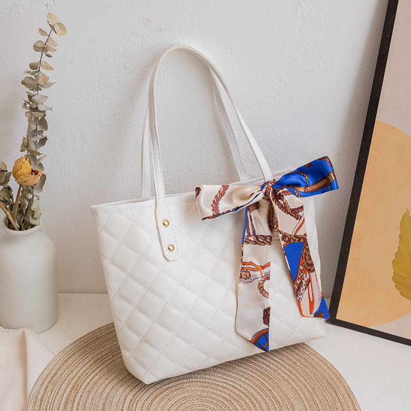 Bolsos de patchwork a cuadros para uso diario (incluye bufandas) (5 colores)
