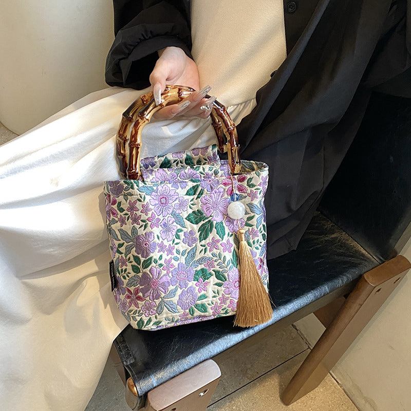 Bolsas de patchwork con estampado diario (3 colores)