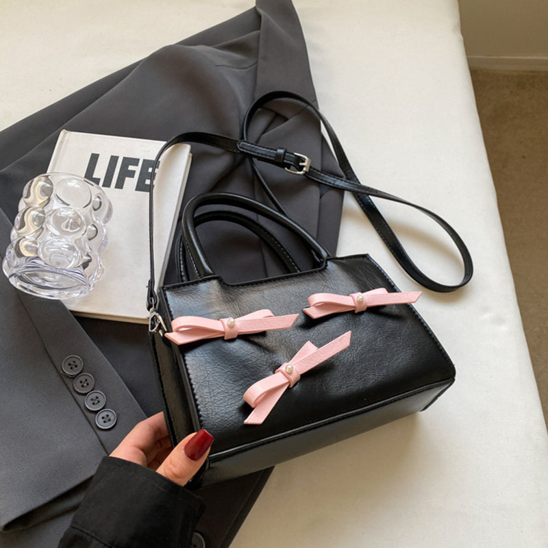 Bolsos de tela con lazo en contraste, de Sweet Simplicity (5 colores)