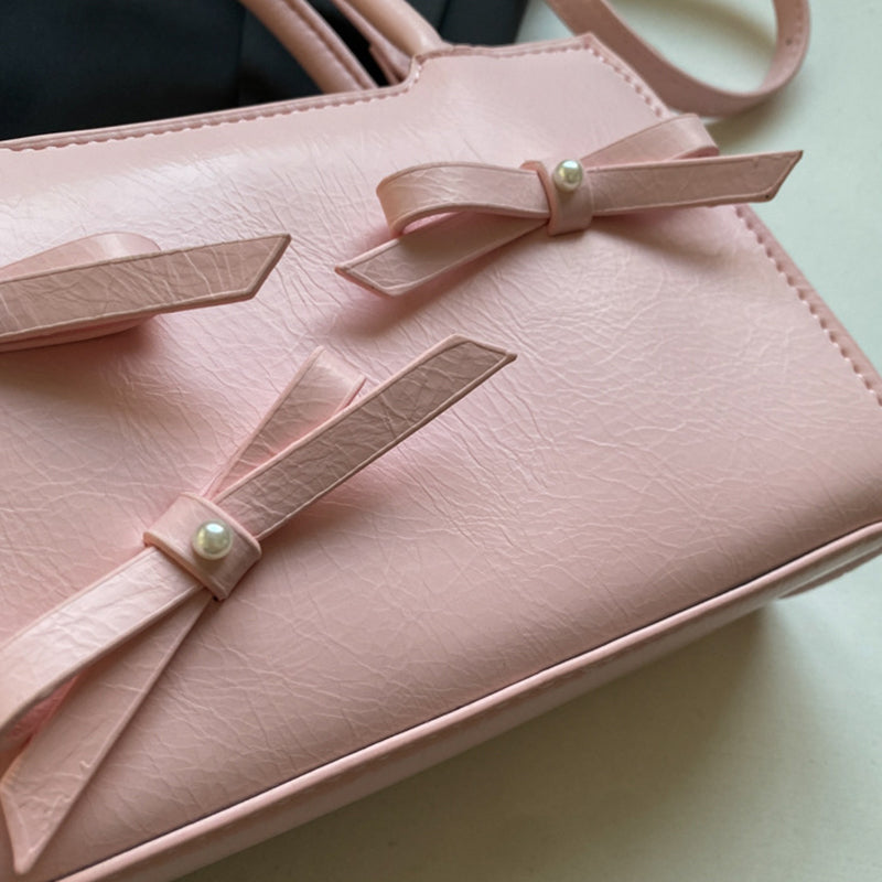 Bolsos de tela con lazo en contraste, de Sweet Simplicity (5 colores)