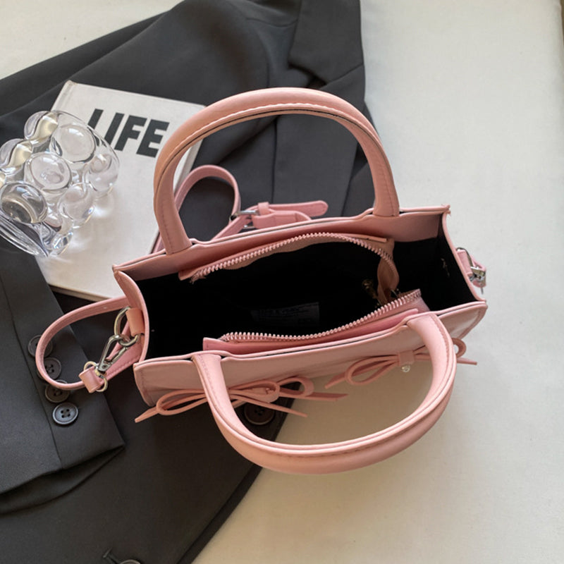 Bolsos de tela con lazo en contraste, de Sweet Simplicity (5 colores)