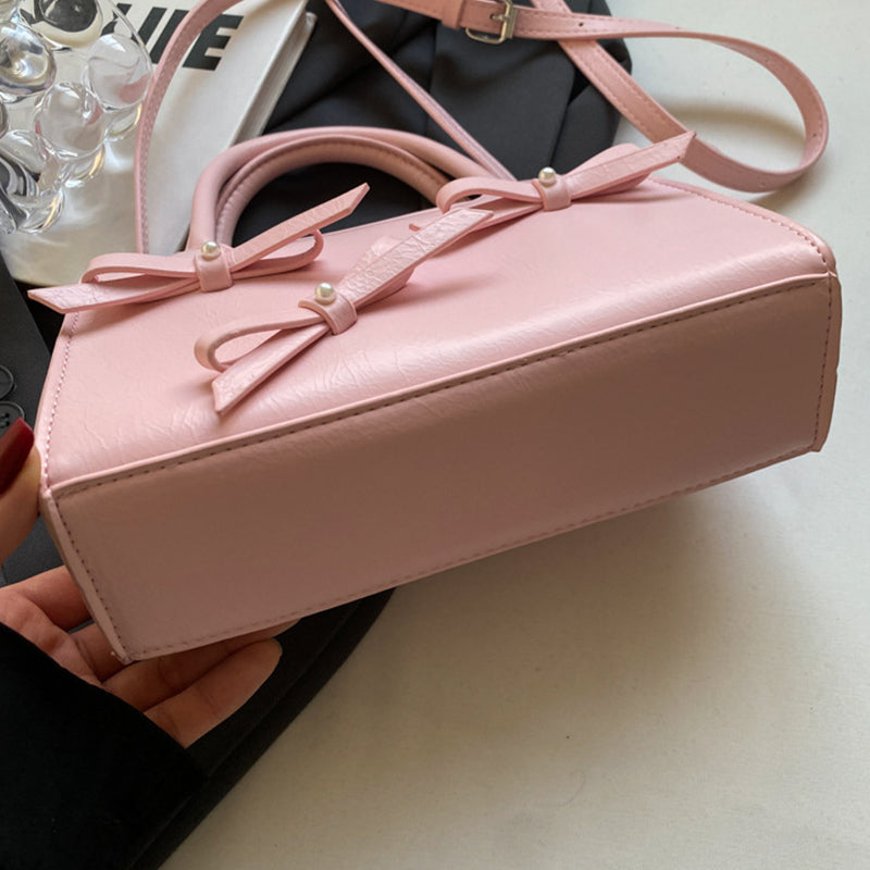 Bolsos de tela con lazo en contraste, de Sweet Simplicity (5 colores)