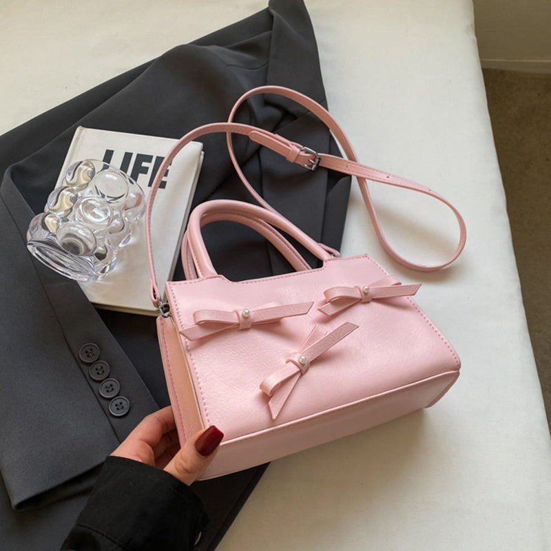 Bolsos de tela con lazo en contraste, de Sweet Simplicity (5 colores)
