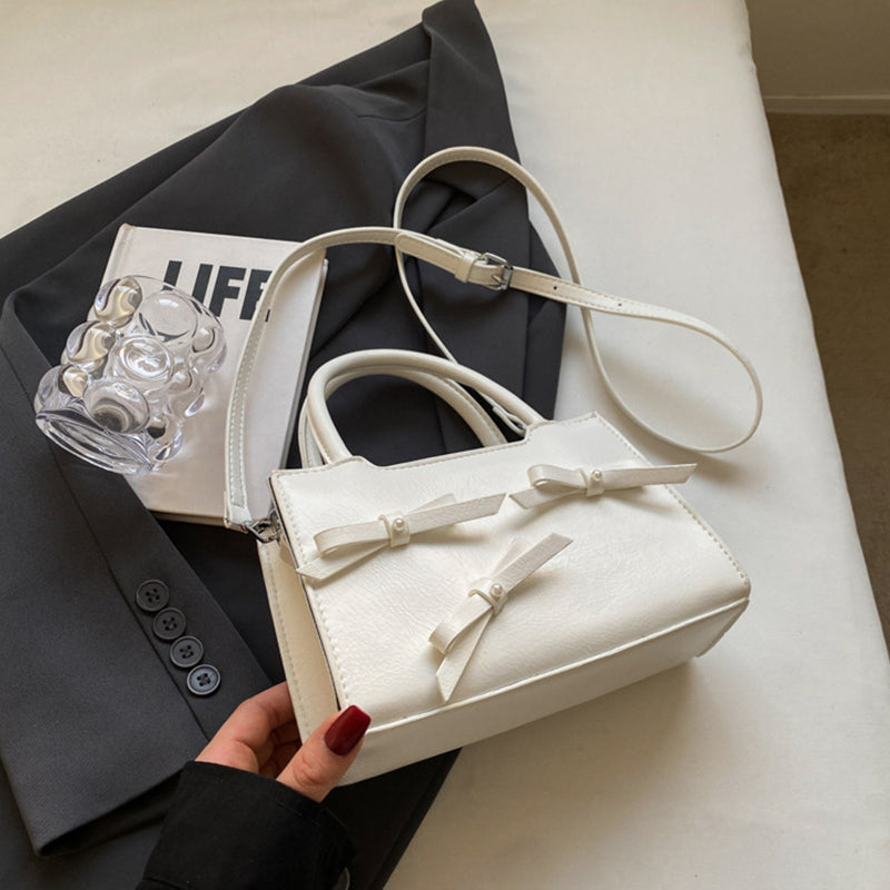 Bolsos de tela con lazo en contraste, de Sweet Simplicity (5 colores)