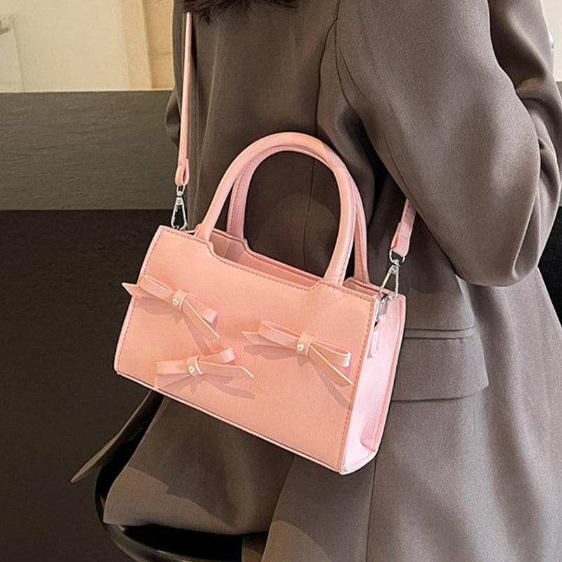 Bolsos de tela con lazo en contraste, de Sweet Simplicity (5 colores)