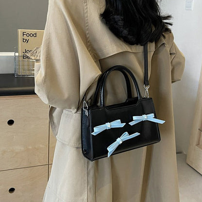 Bolsos de tela con lazo en contraste, de Sweet Simplicity (5 colores)