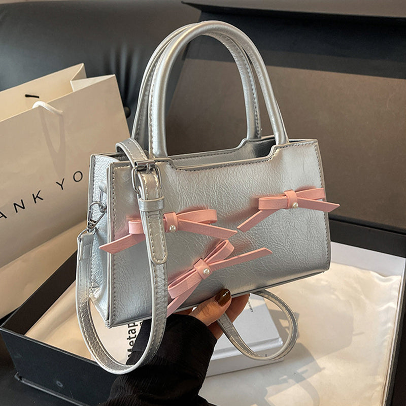 Bolsos de tela con lazo en contraste, de Sweet Simplicity (5 colores)
