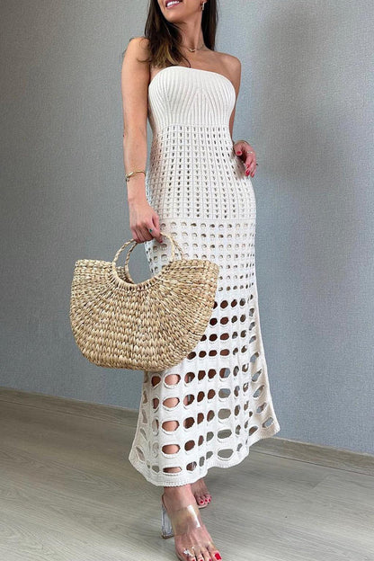 Vestidos de playa sexis sin tirantes, con aberturas laterales y estampados florales (6 colores)