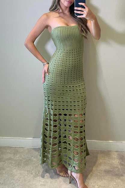 Vestidos de playa sexis sin tirantes, con aberturas laterales y estampados florales (6 colores)
