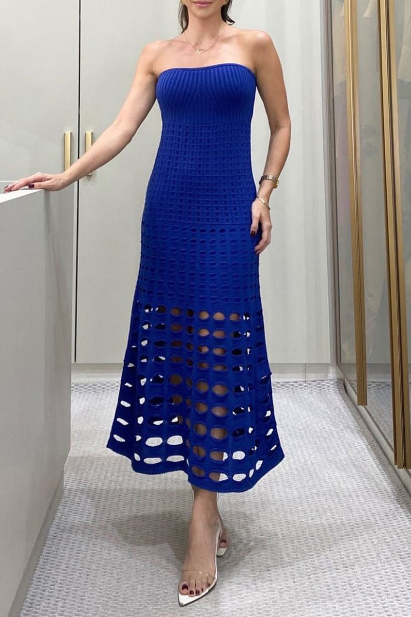 Vestidos de playa sexis sin tirantes, con aberturas laterales y estampados florales (6 colores)