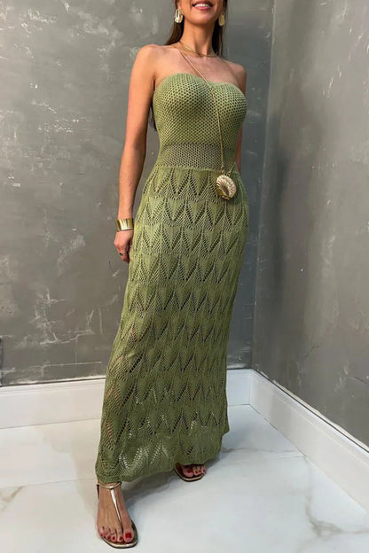 Vestidos de playa sexis sin tirantes, con aberturas laterales y estampados florales (4 colores)