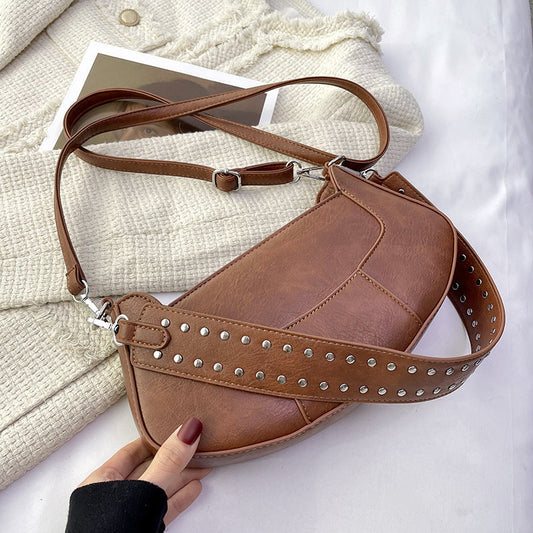 Bolsos Vintage Simplicity con remaches sólidos (4 colores)