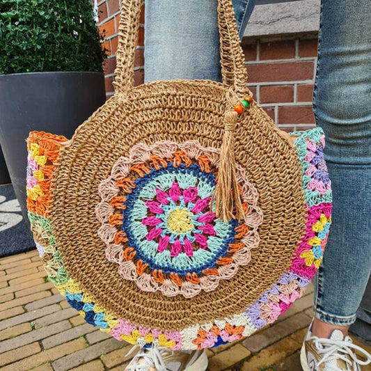 Bolsos casuales de diario con tejido de patchwork