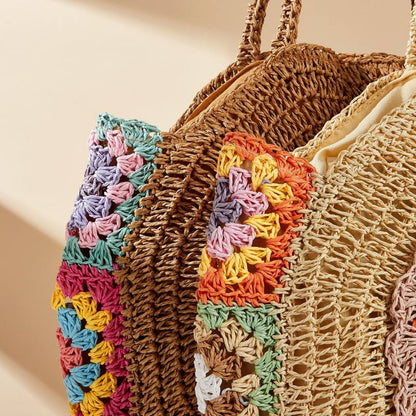 Bolsos casuales de diario con tejido de patchwork