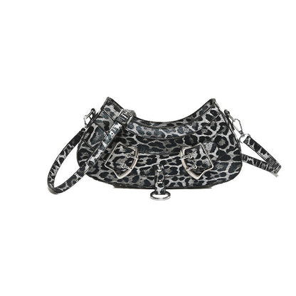 Bolsos diarios con cremallera y estampado de leopardo (3 colores)
