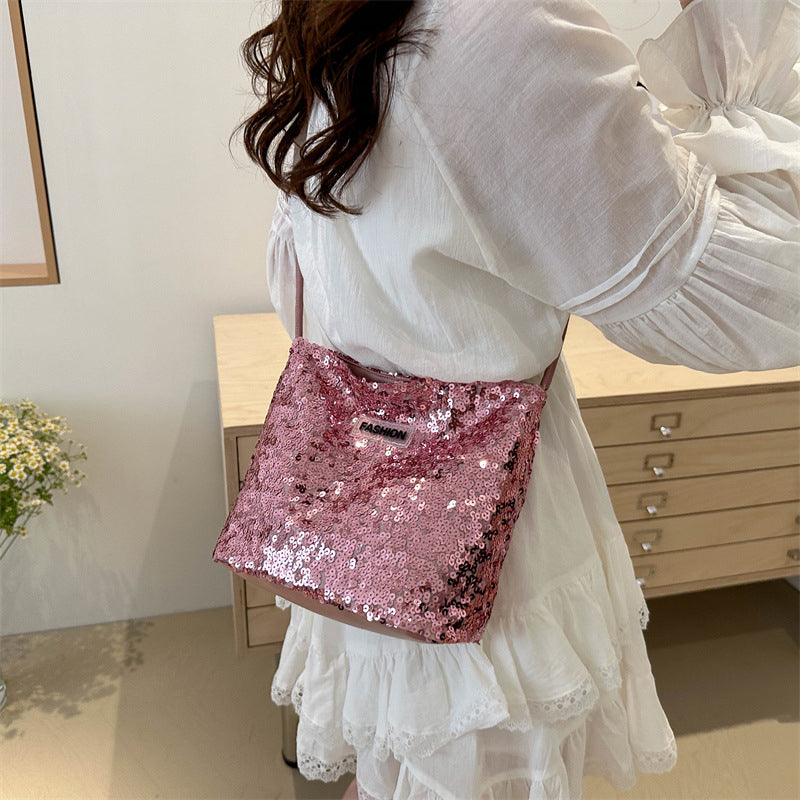 Bolsos de lentejuelas sólidos para uso diario