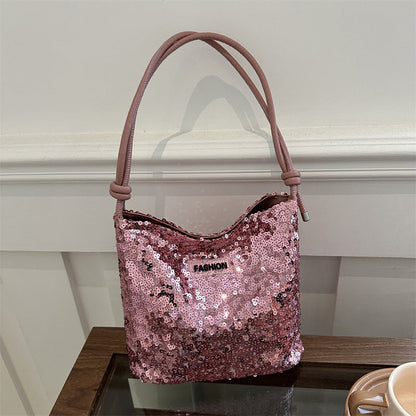 Bolsos de lentejuelas sólidos para uso diario