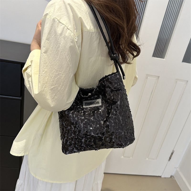 Bolsos de lentejuelas sólidos para uso diario