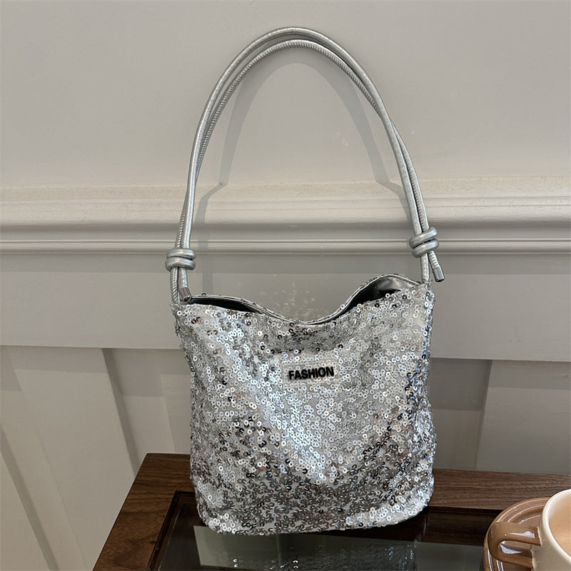 Bolsos de lentejuelas sólidos para uso diario