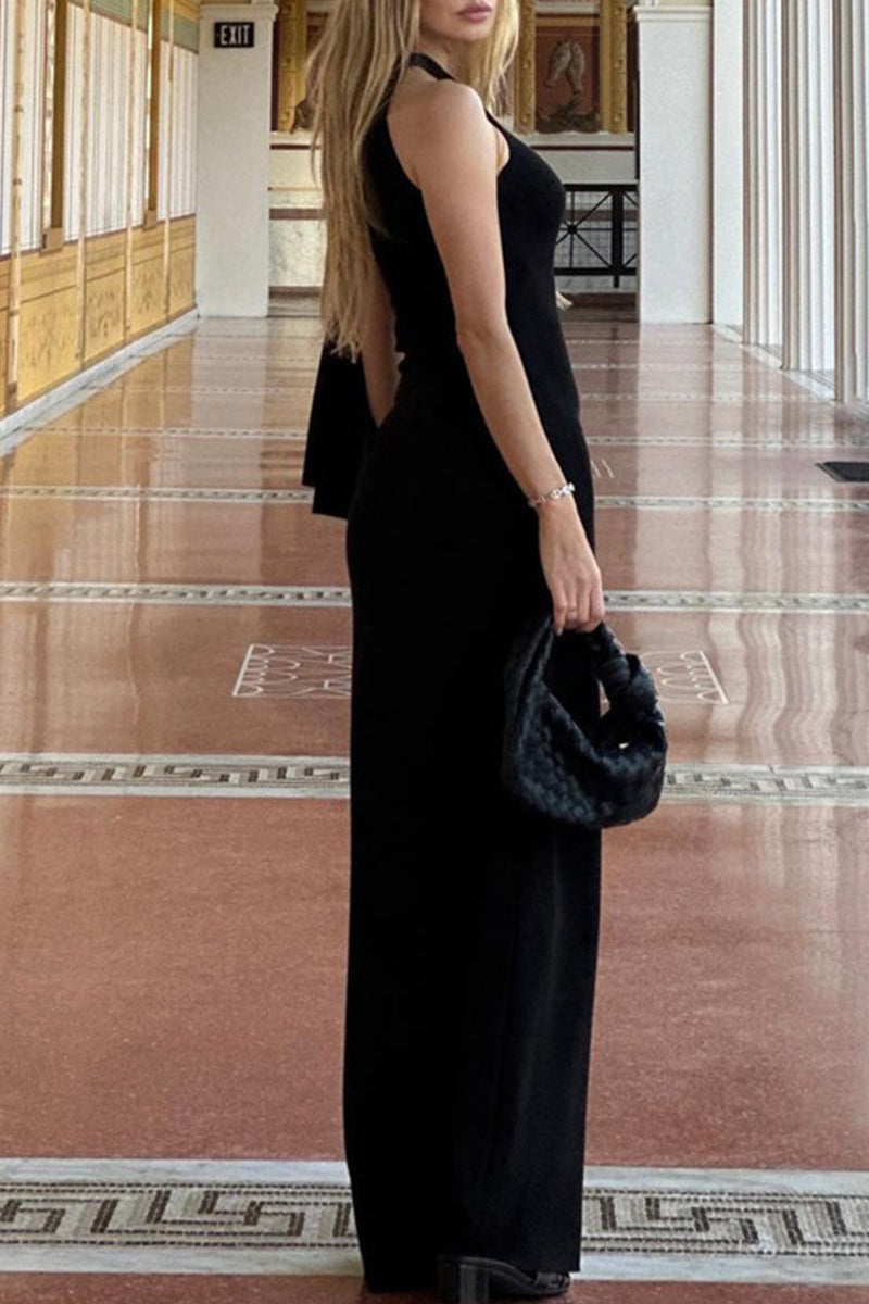 Vestidos elegantes de celebridades con falda de un solo paso, cuello oblicuo y frenillo liso (5 colores)