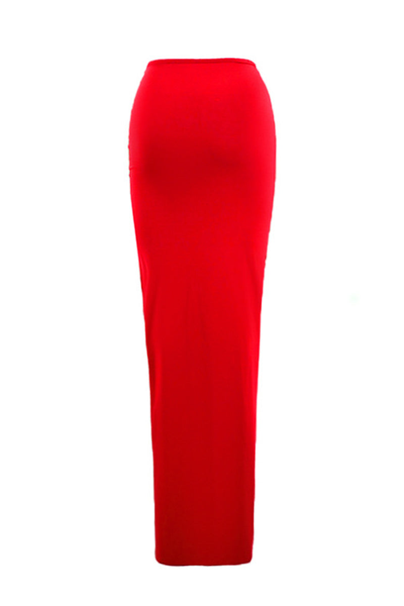Braguita sexy de color liso con abertura y flores fruncidas, cintura alta, color liso