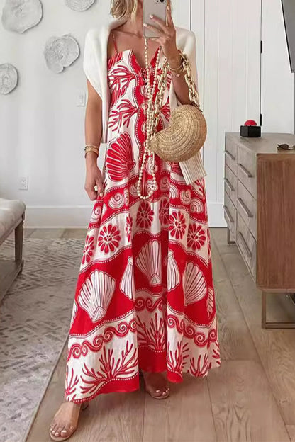 Vestidos sexis de vacaciones con estampado geométrico, encaje y escote en V