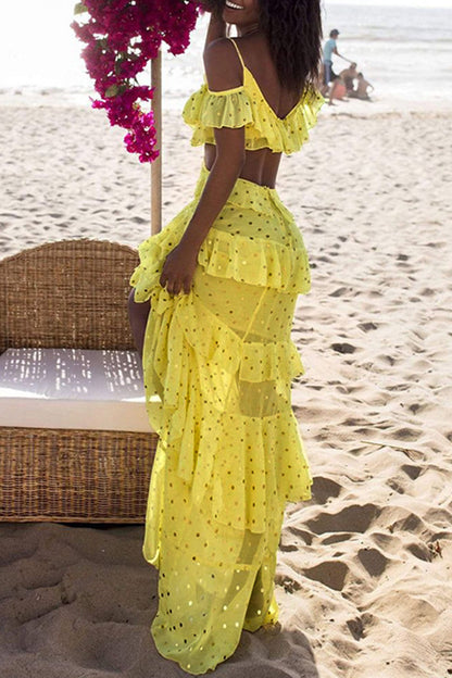 Vestidos de playa sexys con escote en V y lentejuelas de color liso (4 colores)
