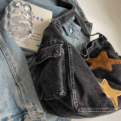 Bolsos casuales de patchwork de estrellas (3 colores)