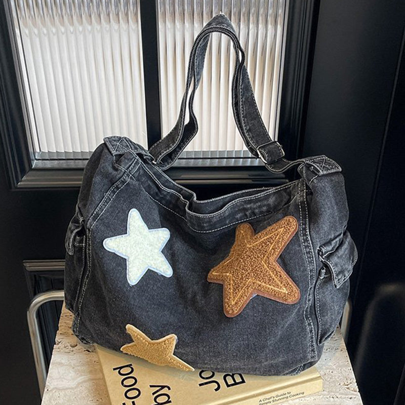 Bolsos casuales de patchwork de estrellas (3 colores)