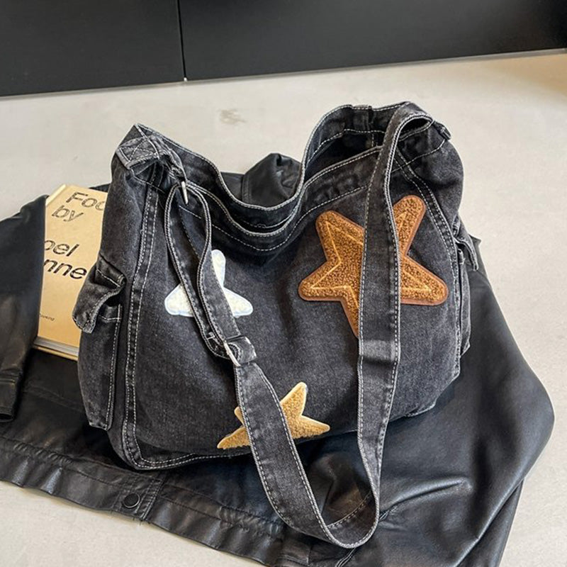 Bolsos casuales de patchwork de estrellas (3 colores)