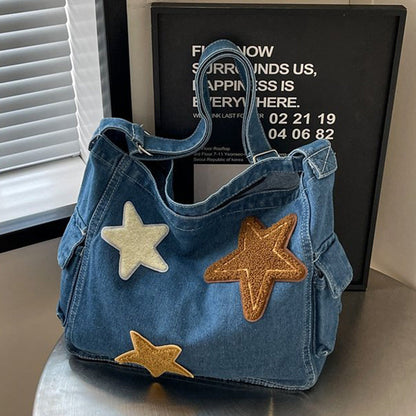 Bolsos casuales de patchwork de estrellas (3 colores)