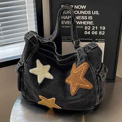 Bolsos casuales de patchwork de estrellas (3 colores)