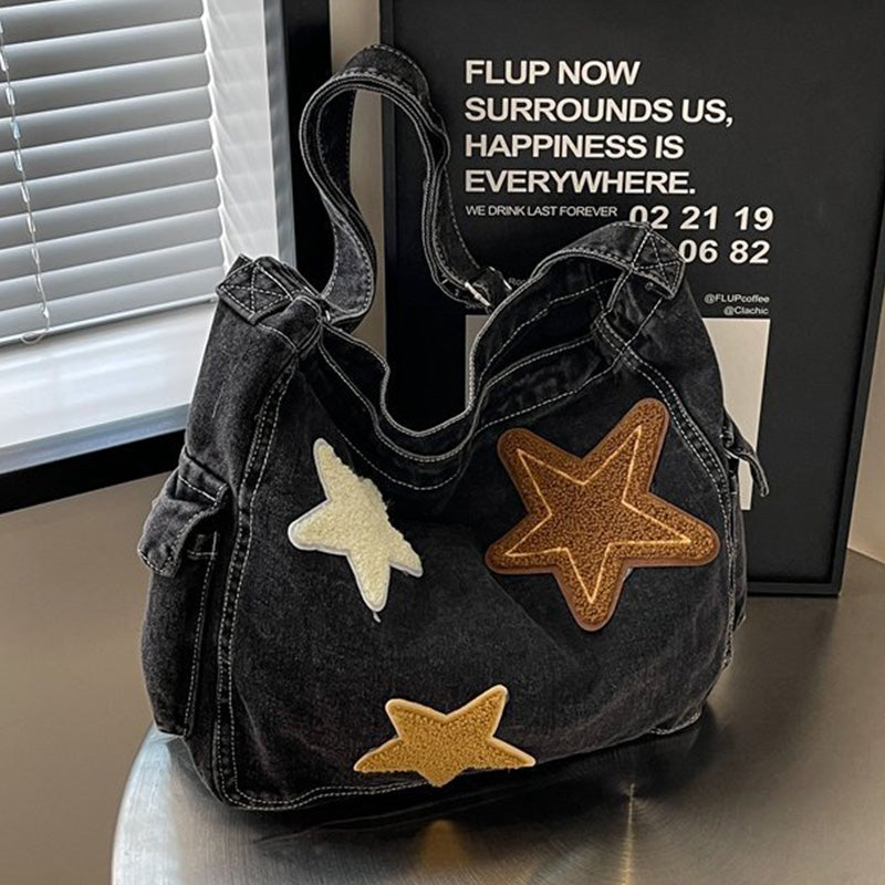 Bolsos casuales de patchwork de estrellas (3 colores)