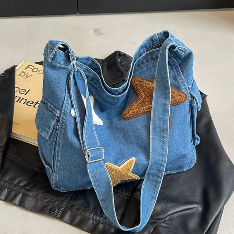 Bolsos casuales de patchwork de estrellas (3 colores)
