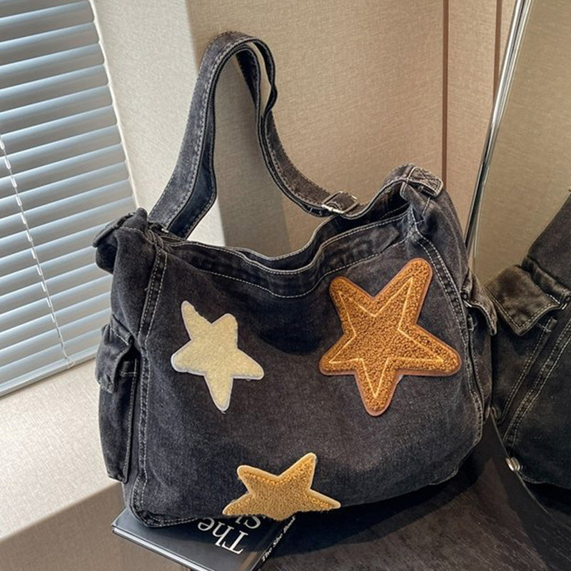 Bolsos casuales de patchwork de estrellas (3 colores)